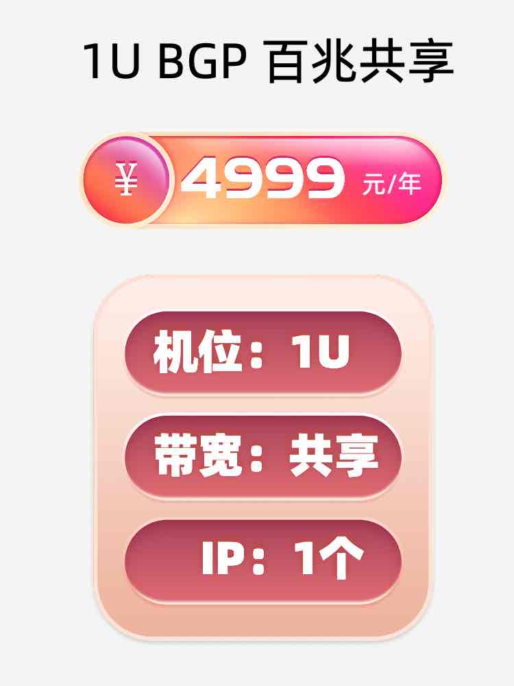 烟台百兆共享服务器托管价格